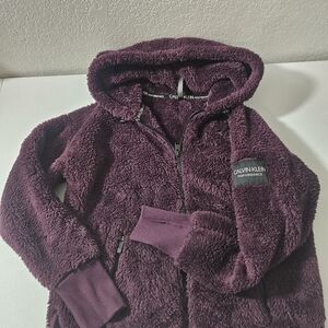 Calvin Klein Performance Maroon Fleece Jacket